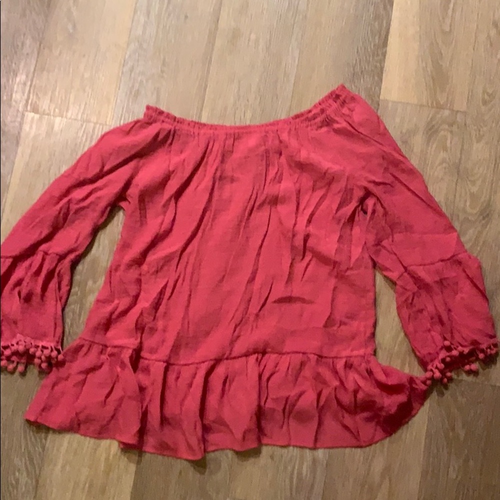 Bright pink shirt